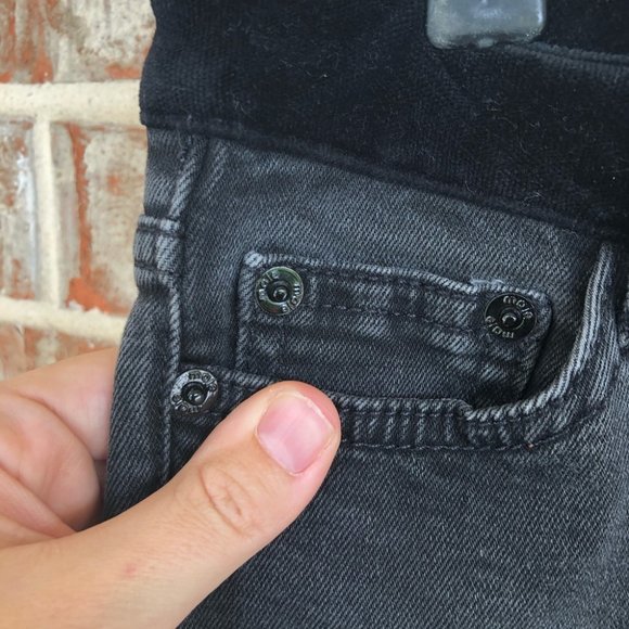 Maje Black Velvet Trim Pino Designer Skinny Jeans 24 - Picture 9 of 12